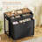 Laundry Sorter, Rolling Laundry Hamper With 3 Section Pull-out Bags-1381209206