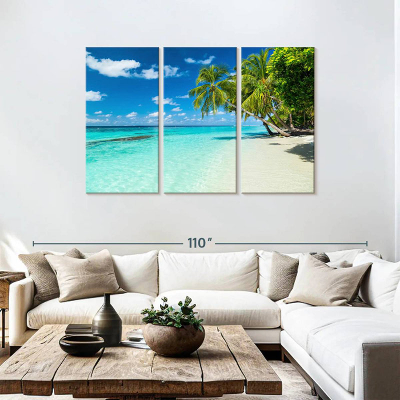 Gillard Coastal Coconut Palms, 48" H x 74" W