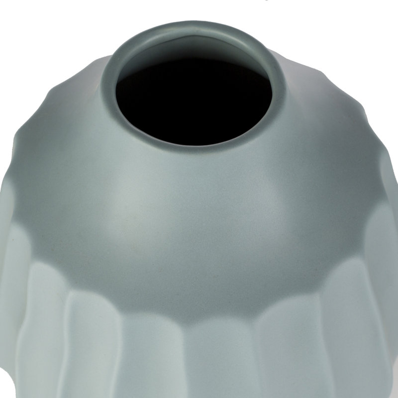 Arether 3-Piece Ceramic Table Vase Set, Pale Blue