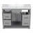 18.00'' Single Bathroom Vanity with Ceramic Top