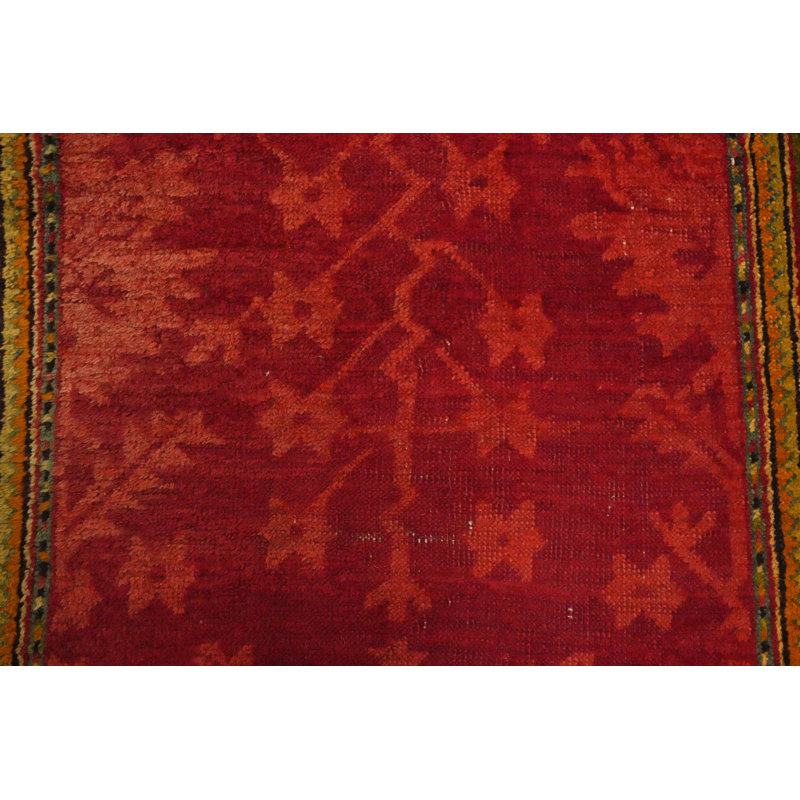 Tapis de couloir Oushak pré-1900 3 x 12