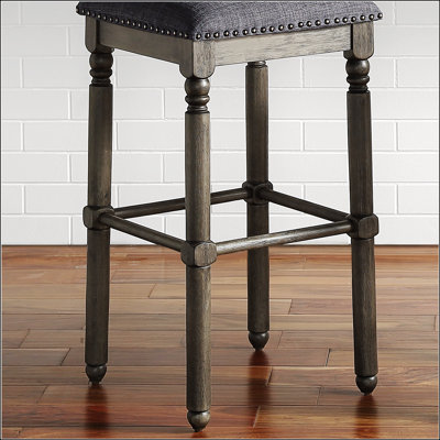 Wood Upholstered Bar Stools