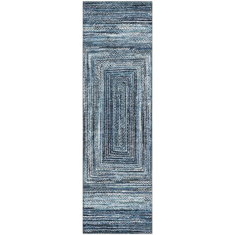 Tapis géométrique de qualité supérieure lavable à la machine Bucz AMF1725, Tapis de couloir 2 pi 3 po x 7 pi 6 po