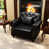 Black Faux Leather