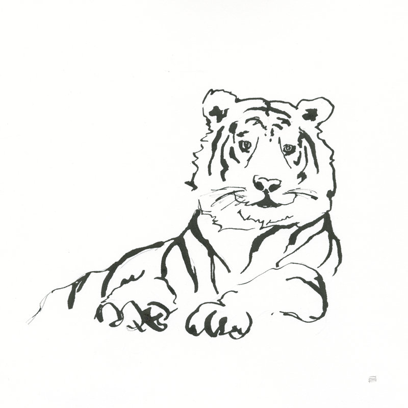 Animaux d'Afrique IV, H 30 po x l 30 po