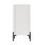 Armoire décorative en érable et blanc cassé