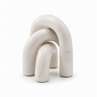 Arches en marbre blanc Arco - Ensemble de 3