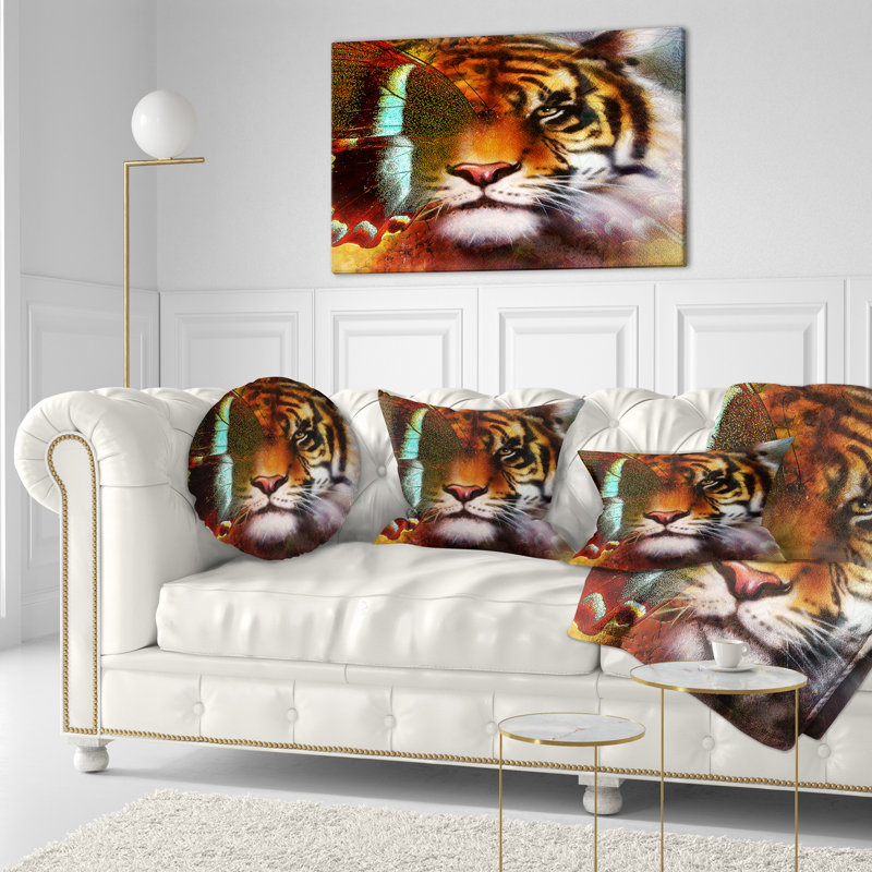 Coussin Animal avec ailes de papillon, Rectangulaire, 12 po x 20 po