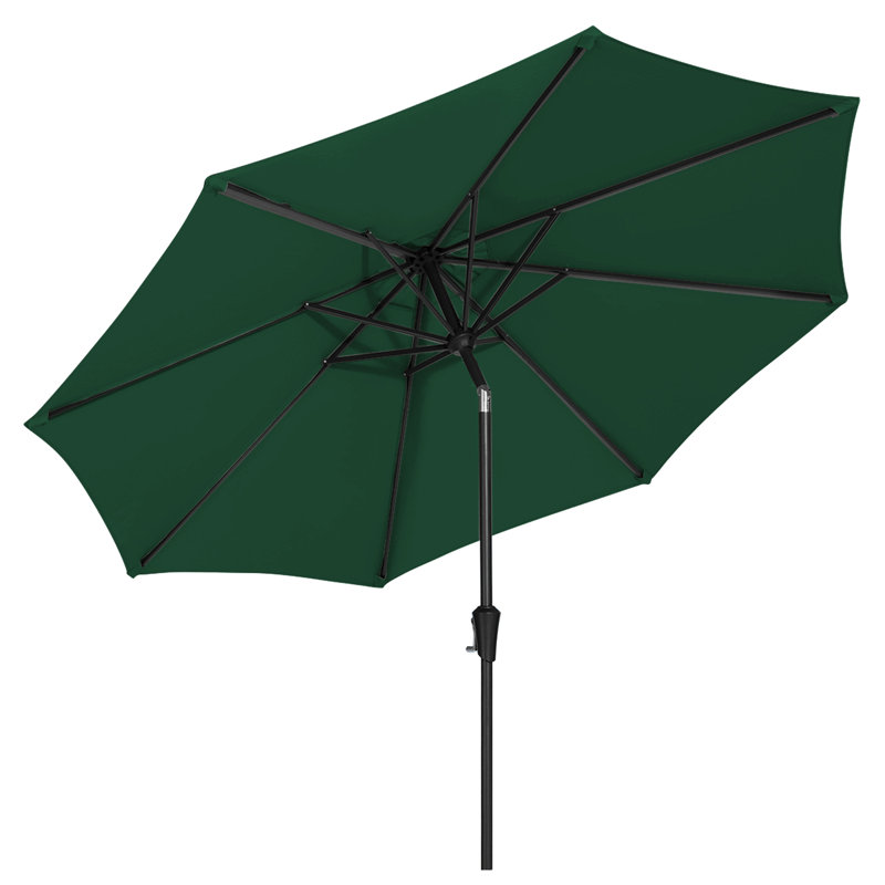  Parasol d'extérieur 90 po, Vert foncé