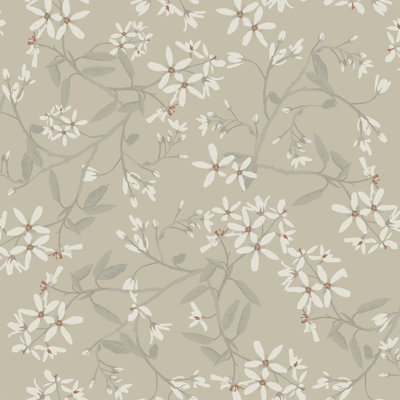 Papier peint Paradis Blush Bouquet Toss