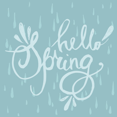 Hello Spring Lettrage