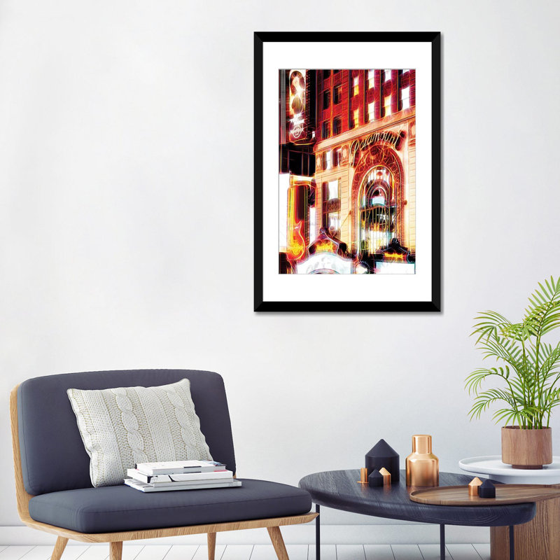 «See the Show», impression sur toile, H 32 po x l 24 po x P 1 po, Papier d'art encadré noir, Blanc