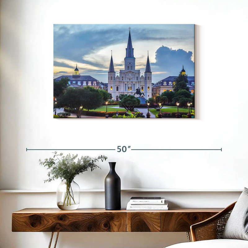 Ravi Palatial St. Louis Cathedral, 24" H x 36" W
