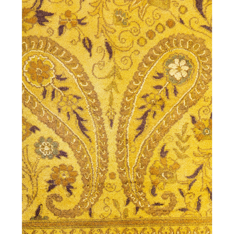 Overdyed One-of-a-Kind 5' 9" X 8' 4" Hand Knotted Area Rug