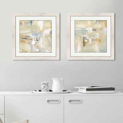 «Mountain Trail I», ensemble de 2 reproductions de peintures à l'acrylique encadrées