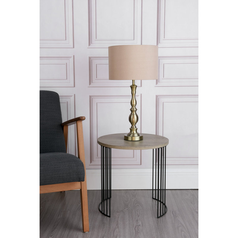 Madrid Metal Lamp, Antique Brass
