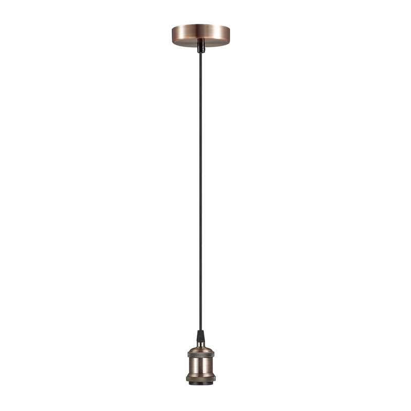 Capron 1 - Light Single Pendant, Antique Copper/Black
