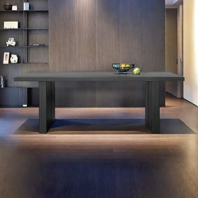 Solid wood thick dining table, 29.52"H x 94.48"L x 35.43"W