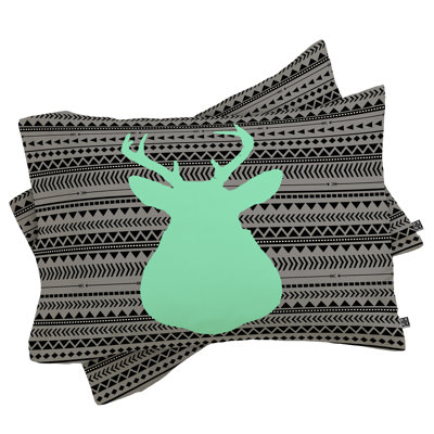 Allyson Johnson Deer and Aztec Pillowcase