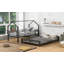 Lit superposé en métal (simple au-dessus d'un lit double), aucun sommier nécessaire, robuste et amp; Durable-1161739545
