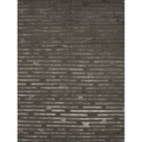 Striped Area Rug in Charcoal/Silver