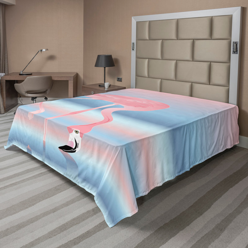 Drap plat Ambesonne Flamingo, Drap plat grand