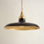 Luminaire suspendu moderne Raven Black - dôme en métal noir mat et laiton 1 lumière à intensité variable 1 lumière pour cuisine, îlot de cuisine ou salle à manger de style moderne, minimaliste et transitionnel-1908454527