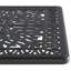 Ensemble de salle à manger 7 pièces en fonte d'aluminium toutes saisons comprenant 2 chaises pivotantes, 4 chaises et une table rectangulaire avec cadre noir