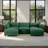 U-Shaped Sectional Sofa with Ample Storage & Ottomans-952627436