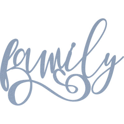 Family Cursive Wall Décor