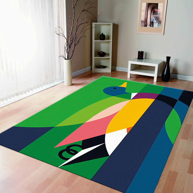 Classic Floral Pattern Soft Pile Printed Rug Crafted with Exceptionally Plush Material for Luxurious Comfort and Extraordinary Elegance in Your Home Decor