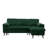88 Inch Reversible Pull Out Sleeper Sectional Storage Sofa Bed
