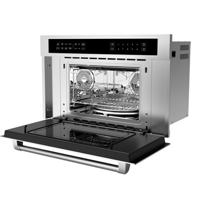 30 Inch Electric Single Wall Oven, 1.6 Cu.Ft Built-in Convection Oven with Bake, Broil, Rotisserie, Touch Control & Safety Lock, Pyrolytic Self-Cleaning, Stainless Steel