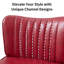 Chaise d'appoint rembourrée en similicuir pour salon, chambre à coucher-367099171