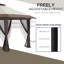 Pavillon de jardin avec moustiquaire Outsunny