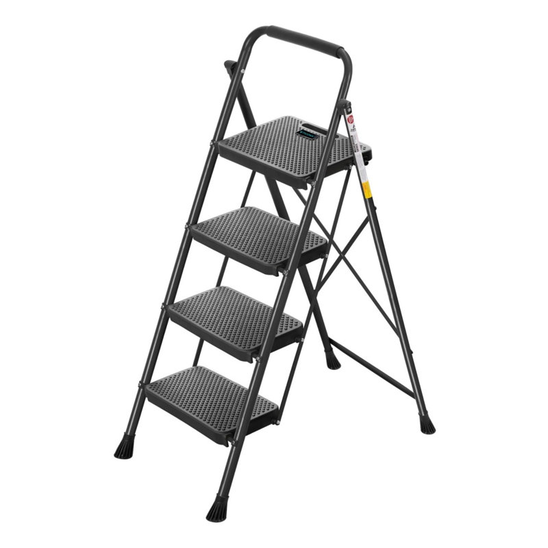 Escabeau pliable robuste à 4 marches
