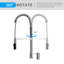 Robinet de cuisine à poignée simple pull down