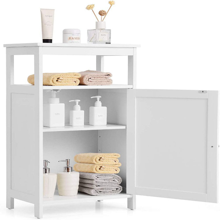 Gavinton 13.25 W x 48 H x 13.25 D Free-Standing Bathroom Shelves