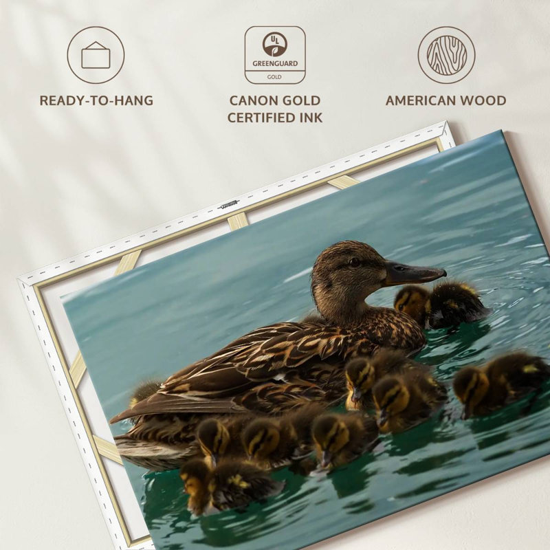 Brampt Duck Family Huddle, 34" H x 51" W
