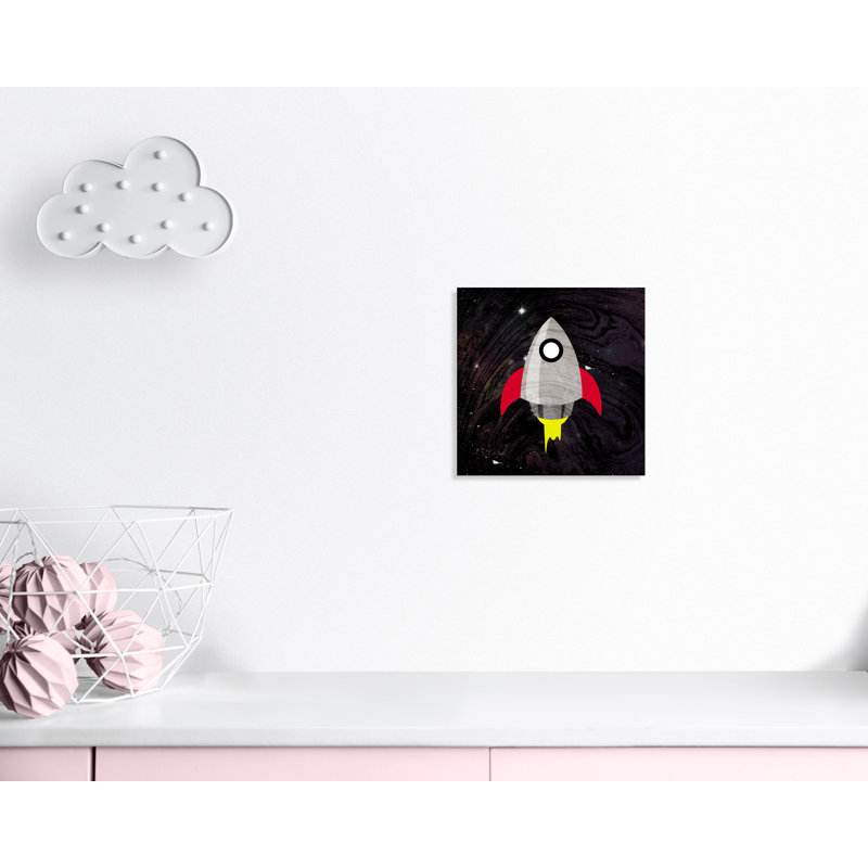 «Spaceship Adventure», art sur toile, H 16 po x l 16 po x P 1,5 po