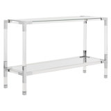 47'' W Glass Console Table