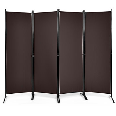 Hurhula 220cm W x 173cm H 4 - Panel Folding Room Divider