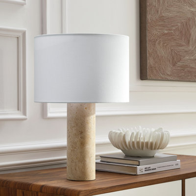Lampe de table en travertin Zenith