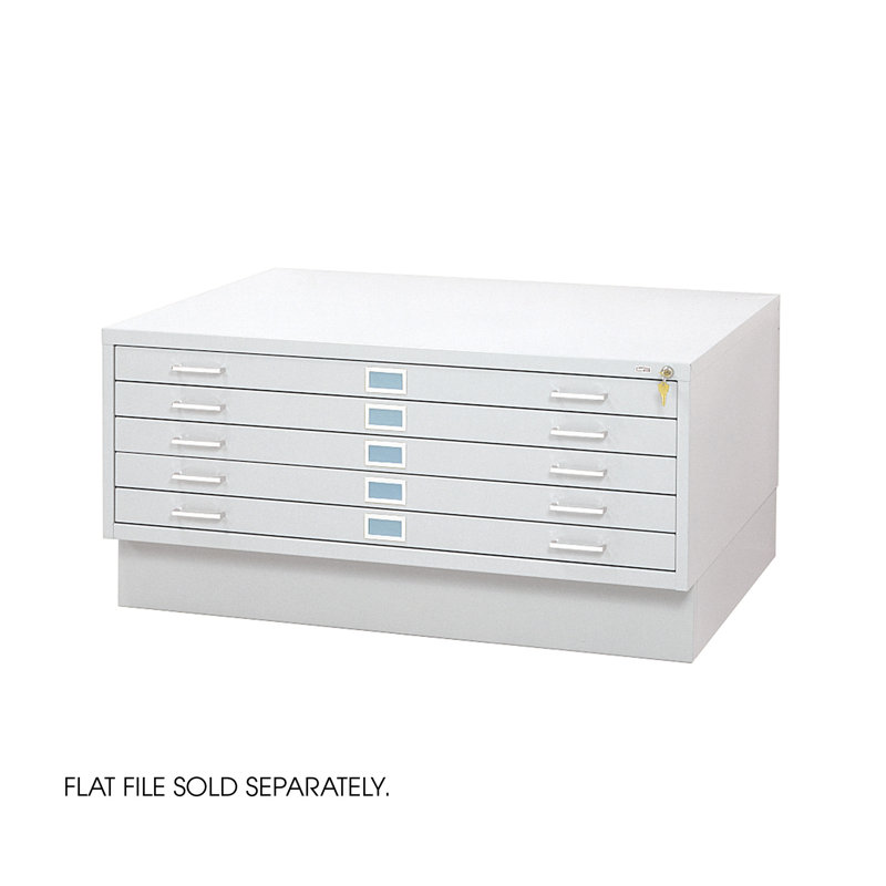 Base de classeur - BASE SEULEMENT, Blanc, Base basse fermée, Pour draps de 30 po x 42 po