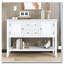 Storage Vintage Console Table with Four Small Drawers and Bottom Shelf-1537612650