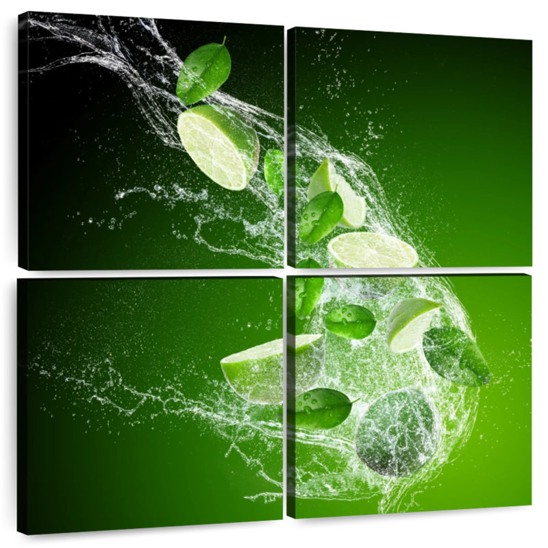 Yarlin Lime Splash, 74" H x 74" W