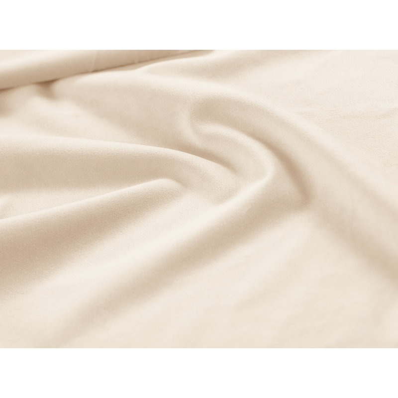 Nehimiah Upholstered Bed Frame, European Double (140 x 200 cm), Cream