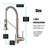 Single Handle Kitchen Faucet 2-Function Sprayer Pull Down Kitchen Faucet-113723398