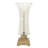 Glass Silver Uplight with Gold Base Set