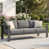 Coussin gris / cadre gris